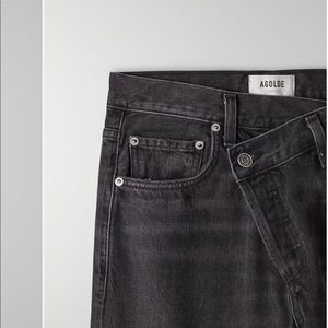 AGOLDE jeans Cross button zipper